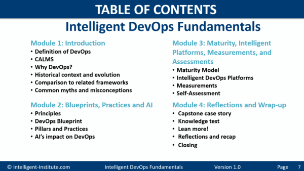 Intelligent DevOps Fundamentals - eCourse - Image 2
