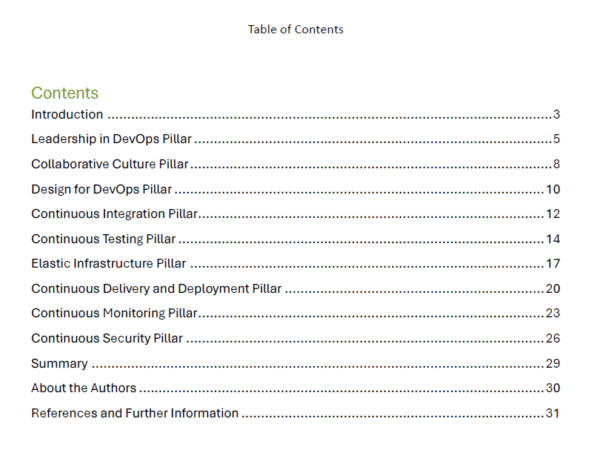 Nine Pillars of DevOps and DevSecOps - eBook (PDF) - Image 2